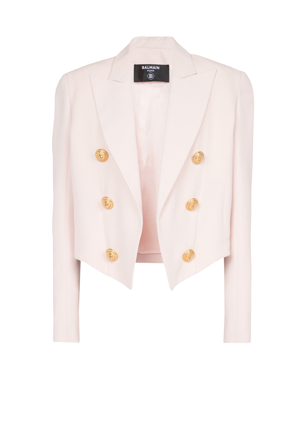 Crêpe spencer jacket, pink, hi-res