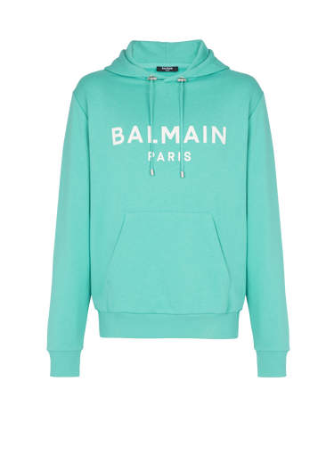 Cotton printed Balmain logo hoodie